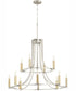 Olympus 12-light Chandelier Satin Nickel