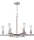 Chicago 6-Light Chandelier Brushed Polished Nickel