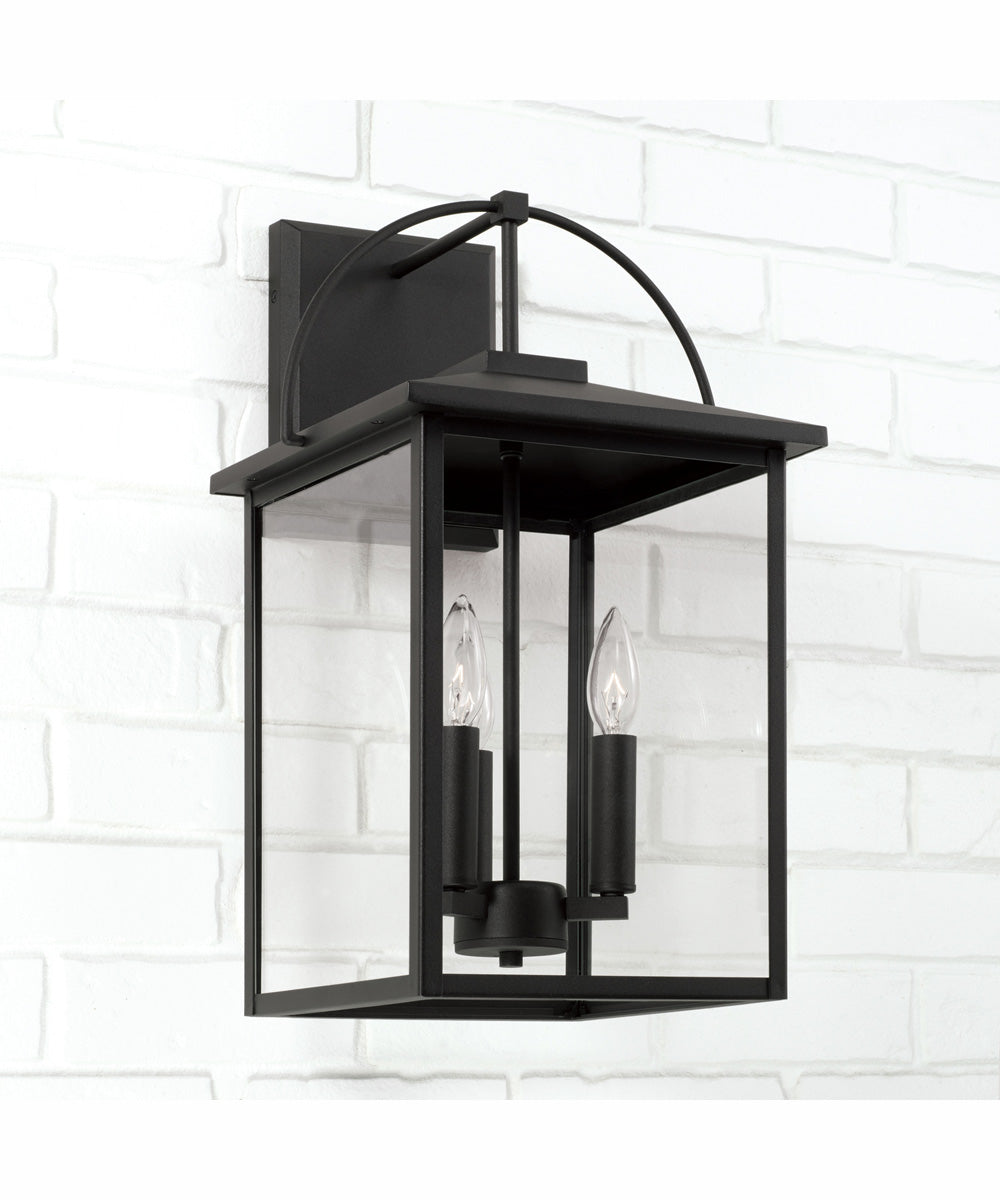 Bryson 3-Light Outdoor Wall-Lantern Rain or Shine - Black
