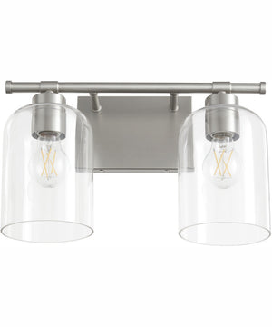 Tribute 2-light Bath Vanity Light Satin Nickel