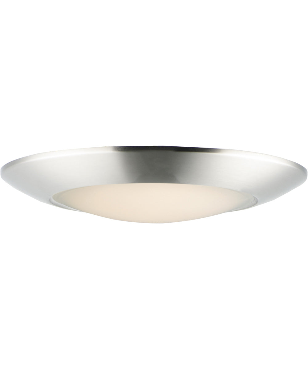 11"W Diverse Direct LED Flush Mount 3000K Non-T24 Satin Nickel