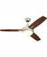 48" Targas 48" 1-Light Ceiling Fan Brushed Polished Nickel