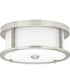 Mast 2-Light 13" Flush Mount Brushed Nickel