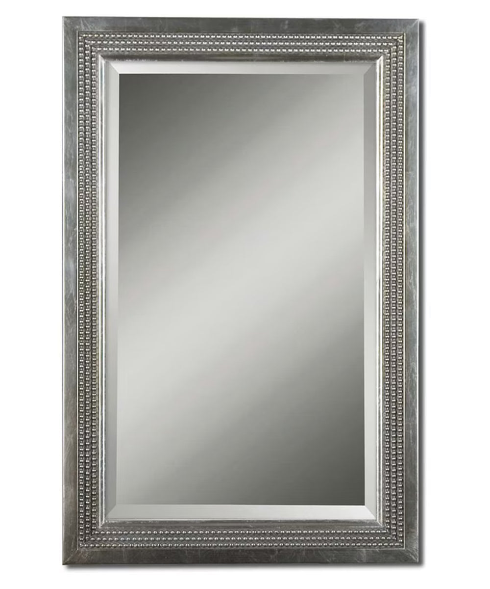 35"H x 23"W Triple Beaded Vanity Mirror