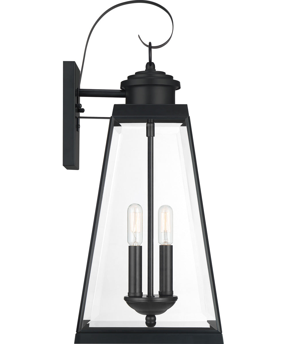 Paxton Large 2-light Outdoor Wall Light Matte Black