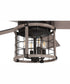 56" Nicolas 4-Light Ceiling Fan Flat Black/Light Wenge