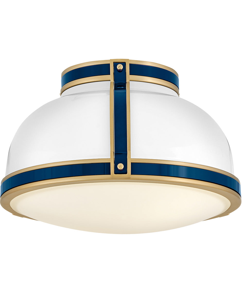 Barton 2-Light Medium Flush Mount in Gloss White