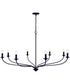 Dolan 8-Light Chandelier Matte Black
