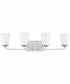 Braylon 4-Light Vanity Brushed Nickel