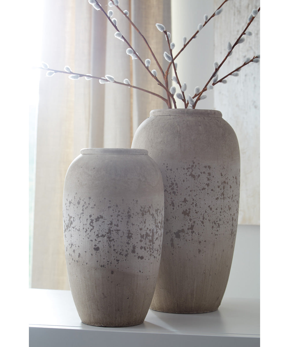 Dimitra Vase Set of 2 Brown/Cream