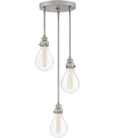 Denton 3-Light Medium Pendant in Pewter