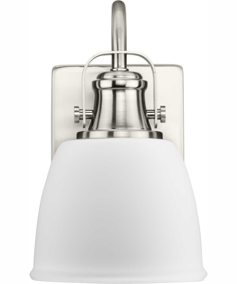Preston 1-Light Coastal Bath Vanity Light Brushed Nickel