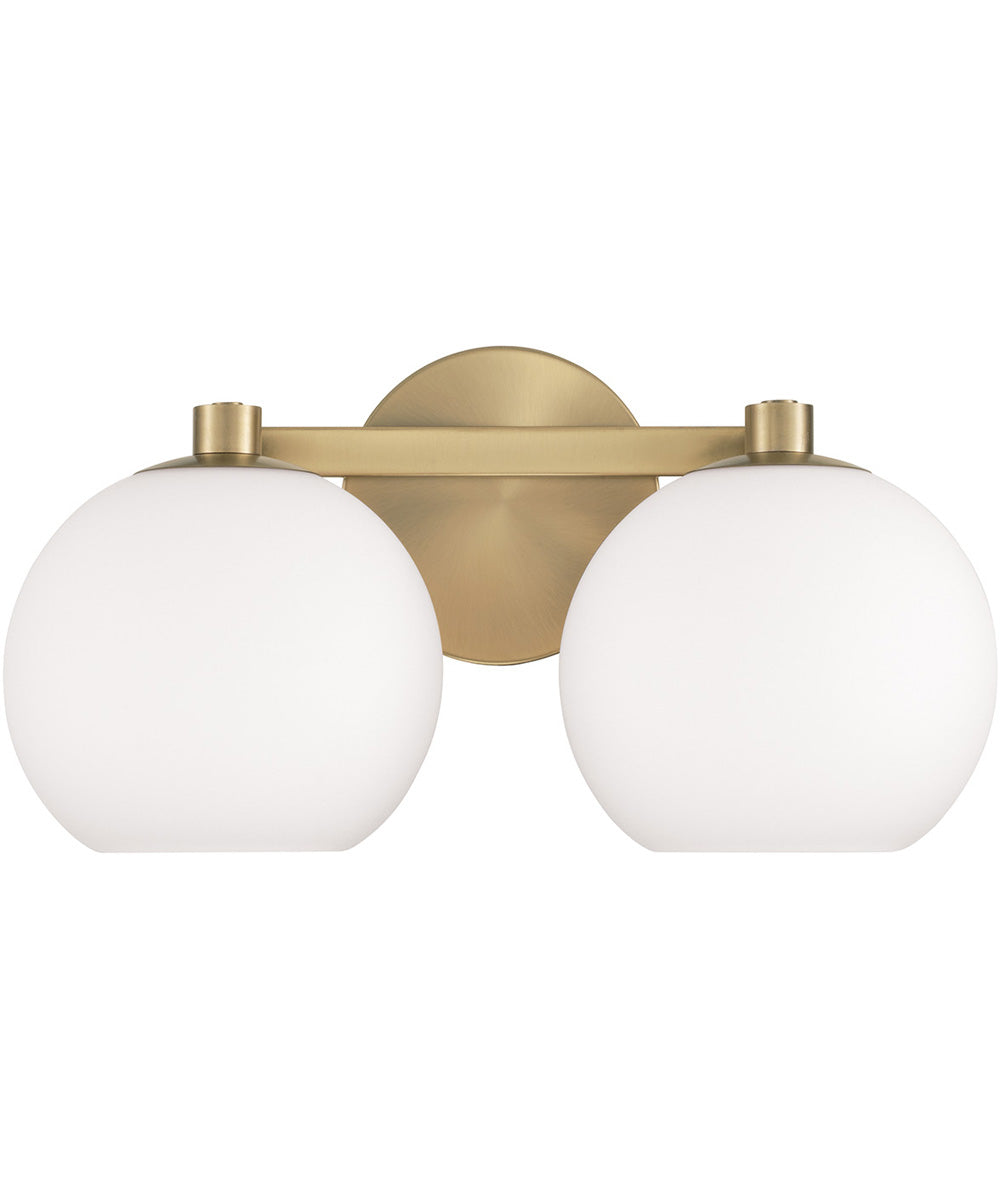 Ansley 2-Light Vanity Aged Brass