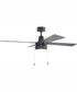 48" Dalton 1-Light Ceiling Fan Flat Black