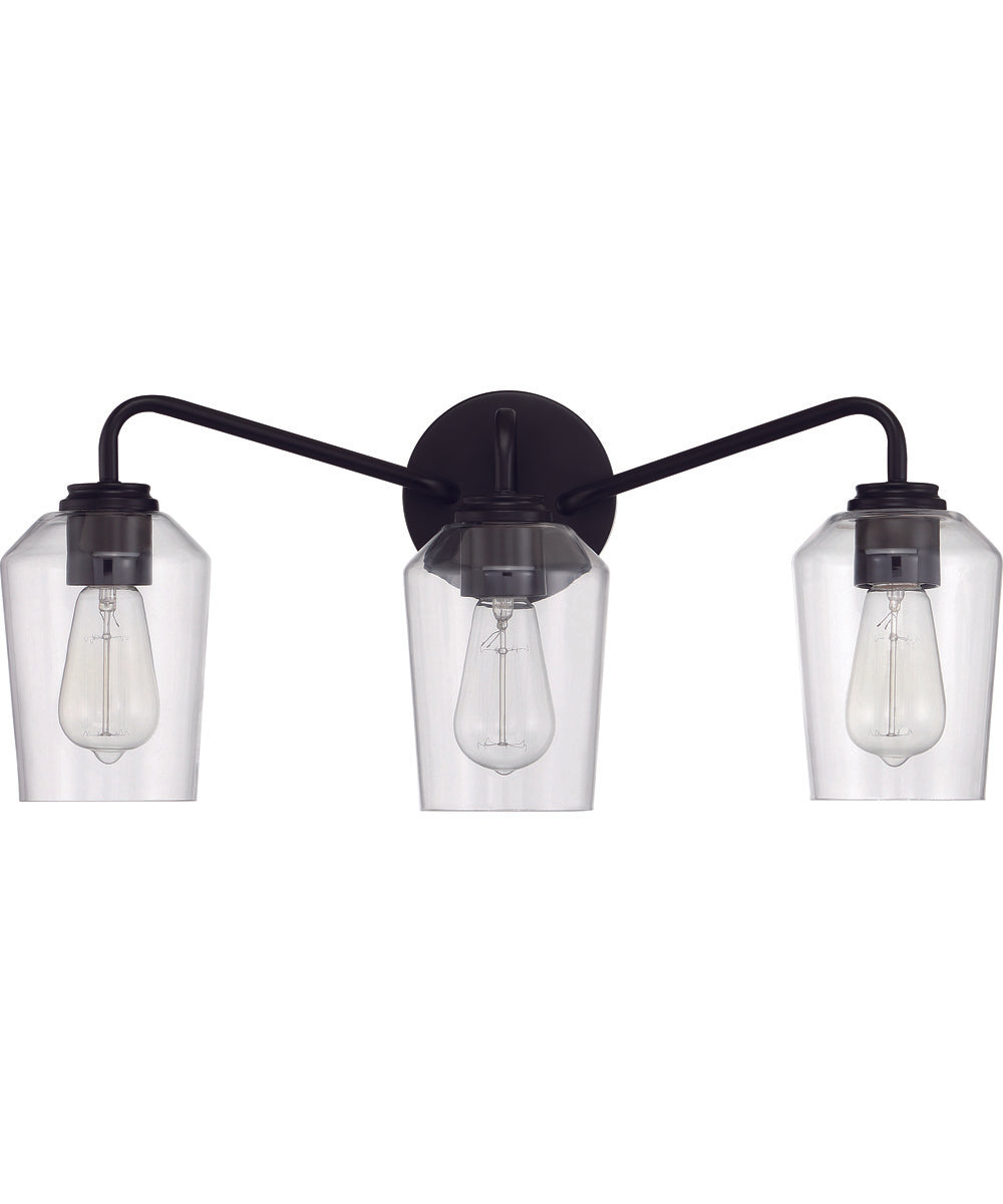 Shayna 3-Light Vanity Flat Black