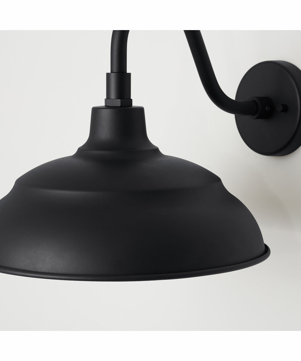 RLM 1-Light Outdoor Hanging-Lantern Rain or Shine - Black