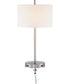 Hotel B 2-Light  Table Lamp Satin Nickel