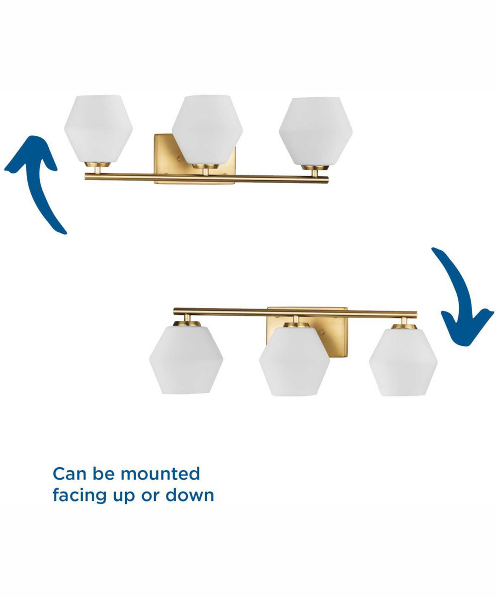 Copeland 3-Light Mid-Century Modern Vanity Light Matte Black