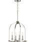 Seneca 4-Light Farmhouse Pendant Light Polished Nickel