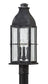 23"H Bingham 3-Light LED Outdoor Pier Post Light in Greystone
