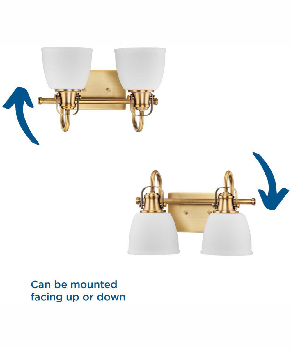 Preston 2-Light Coastal Bath Vanity Light Matte Black