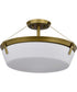 Rowen 4-Light Close-to-Ceiling Natural Brass