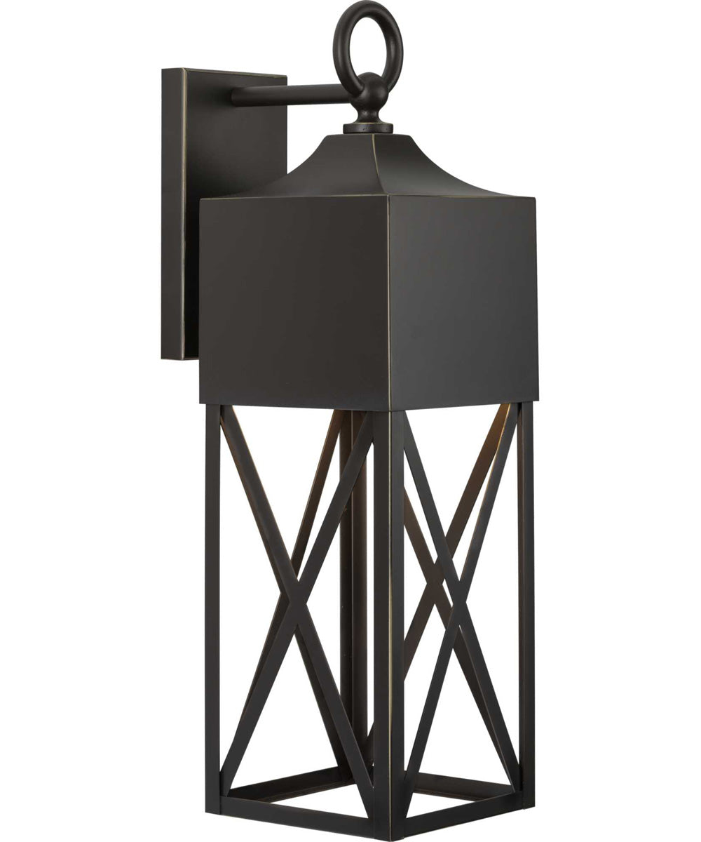 Birkdale 1-Light Modern Farmhouse  Outdoor Wall Lantern Antique Bronze