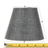 5"W x 4"H Granite Gray Burlap Lamp Shade - Clip-on Candelabra Shade