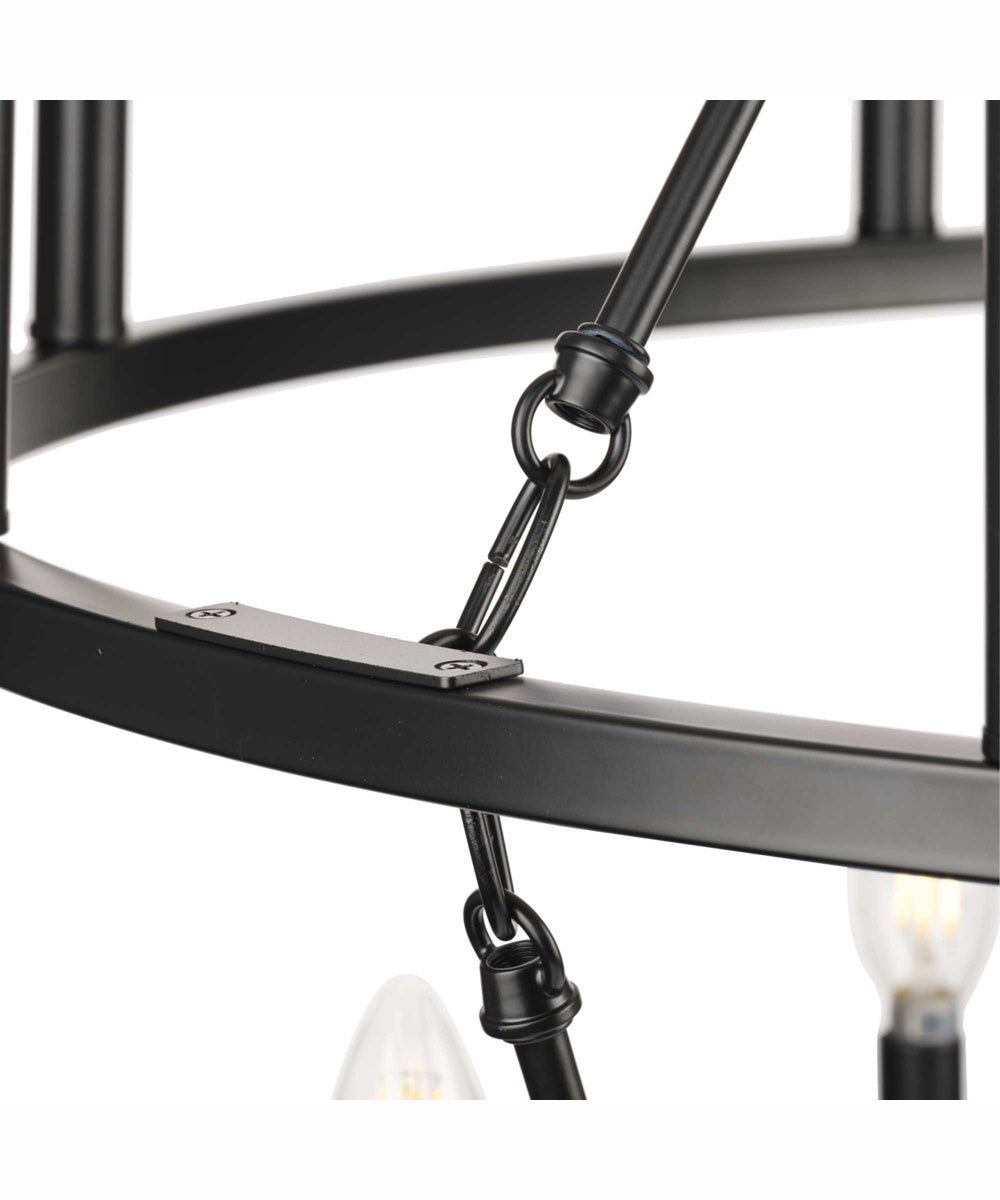 Gilliam 9-Light New Traditional Chandelier Matte Black