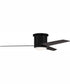 52" Cole 1-Light Ceiling Fan Flat Black