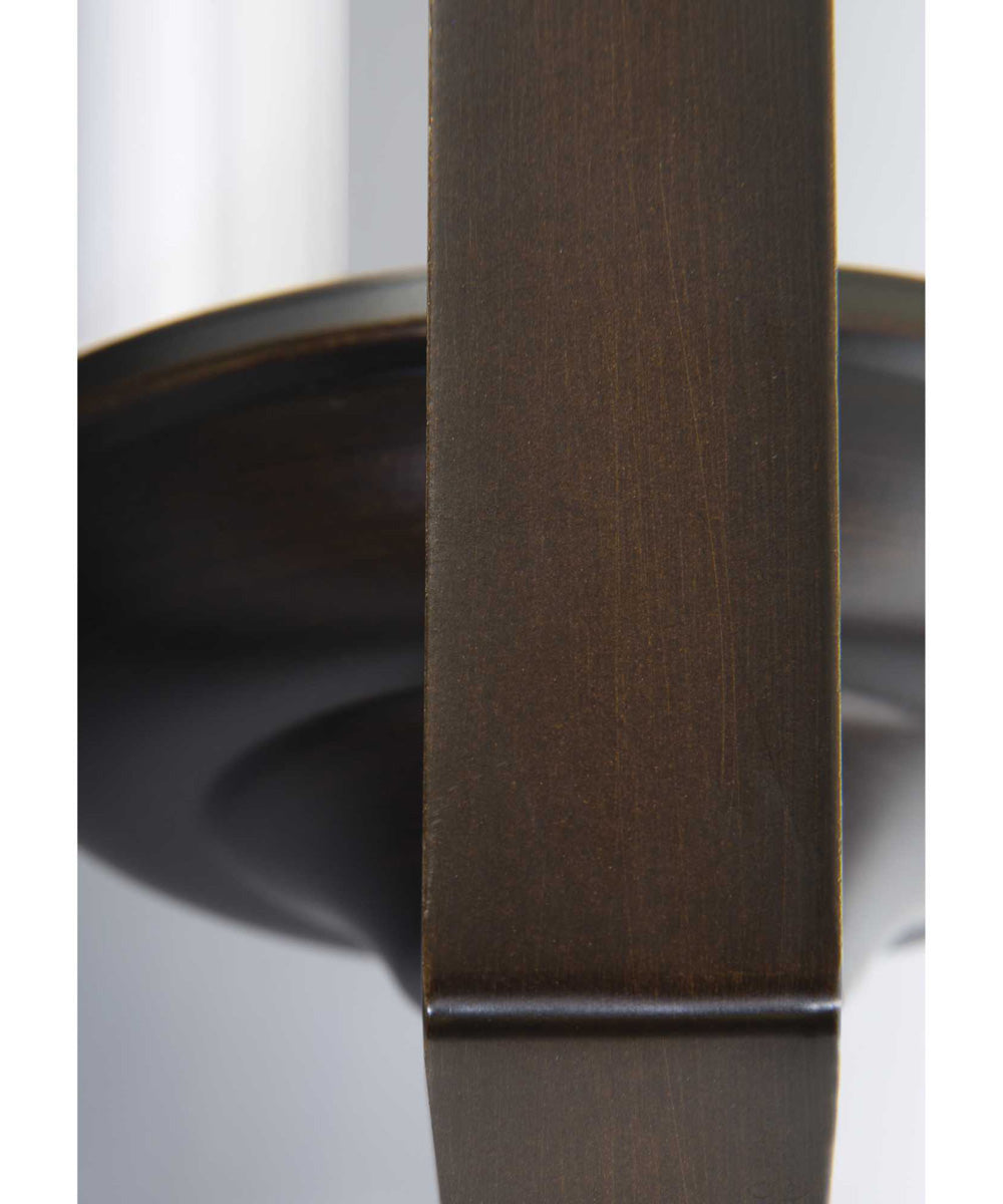 Gather 3-Light Etched Glass Traditional Chandelier Light Antique Bronze