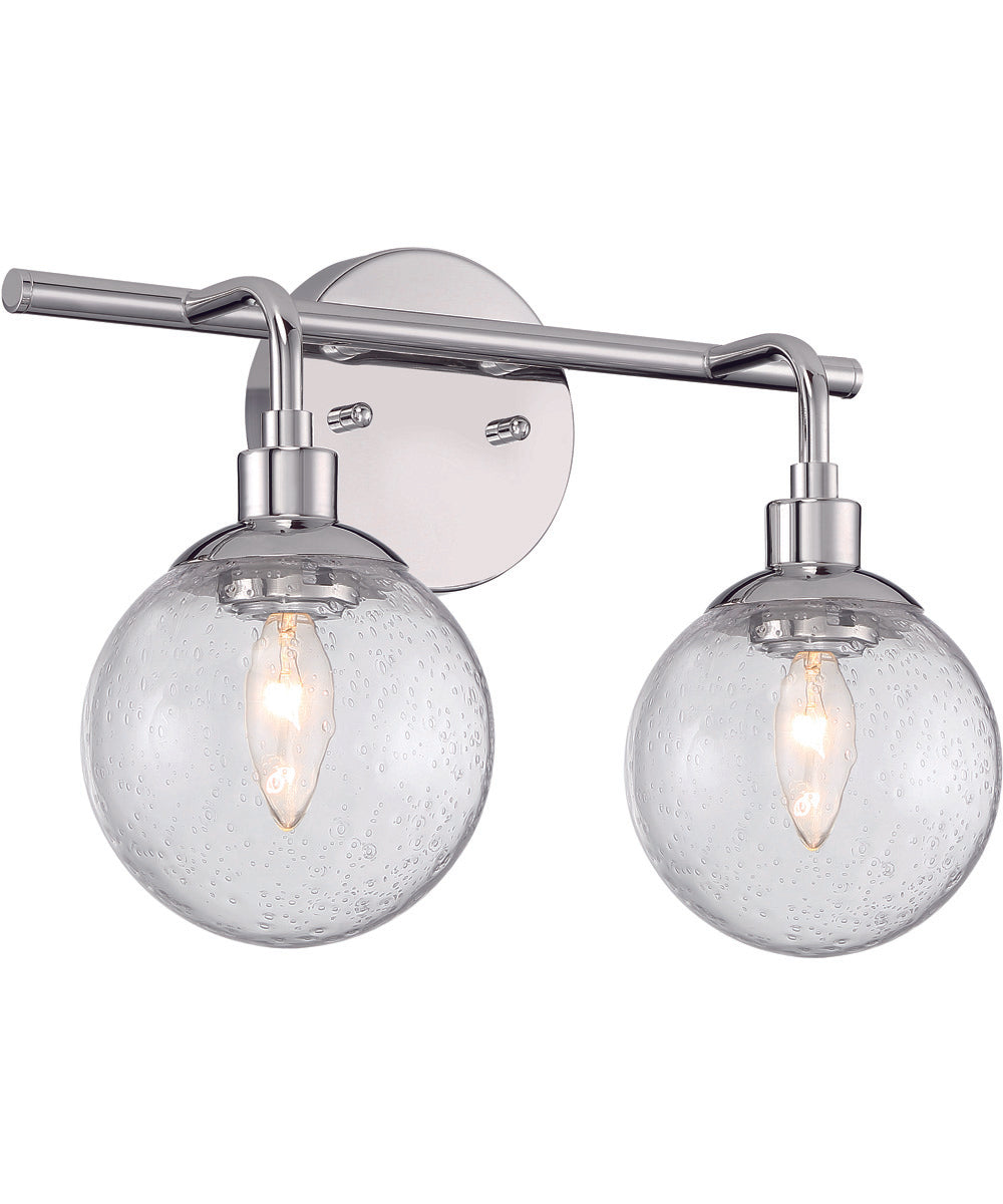 Que 2-Light Vanity Chrome