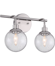 Que 2-Light Vanity Chrome