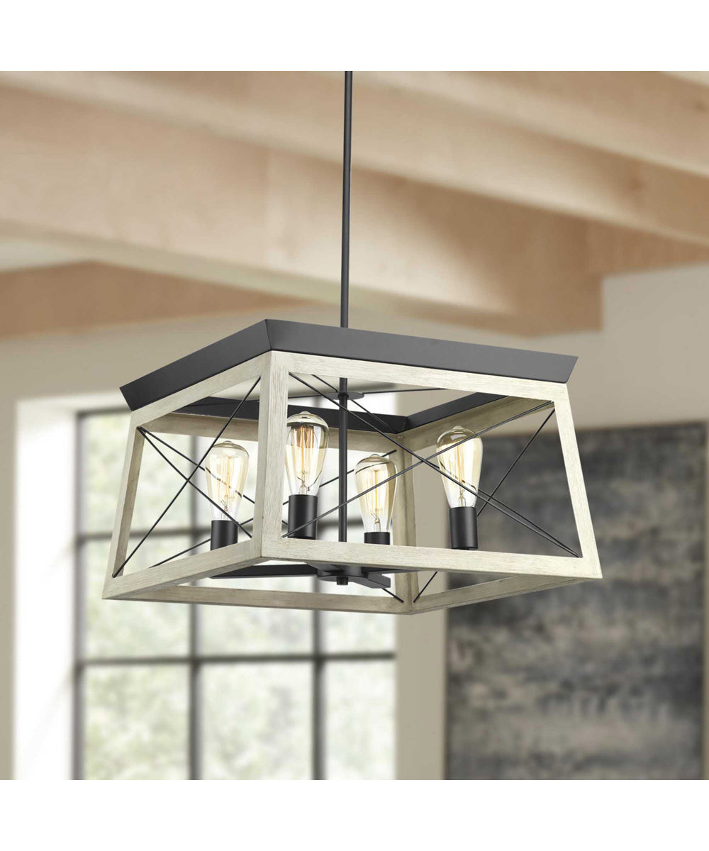 Briarwood 4-Light Coastal Chandelier Light Graphite