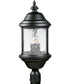 Ashmore 3-Light Post Lantern Textured Black