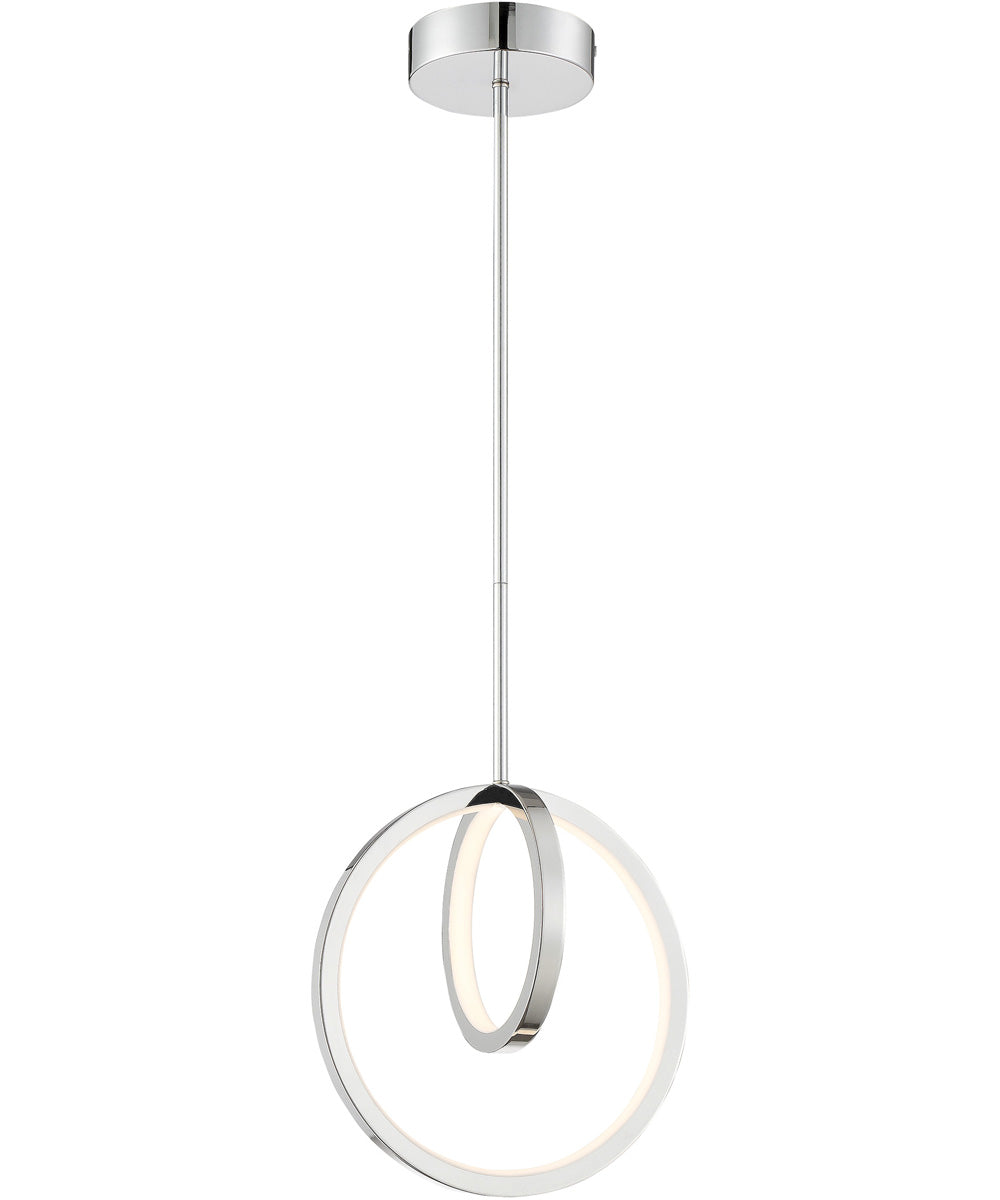 Rimmy 1-Light Led Pendant Chrome