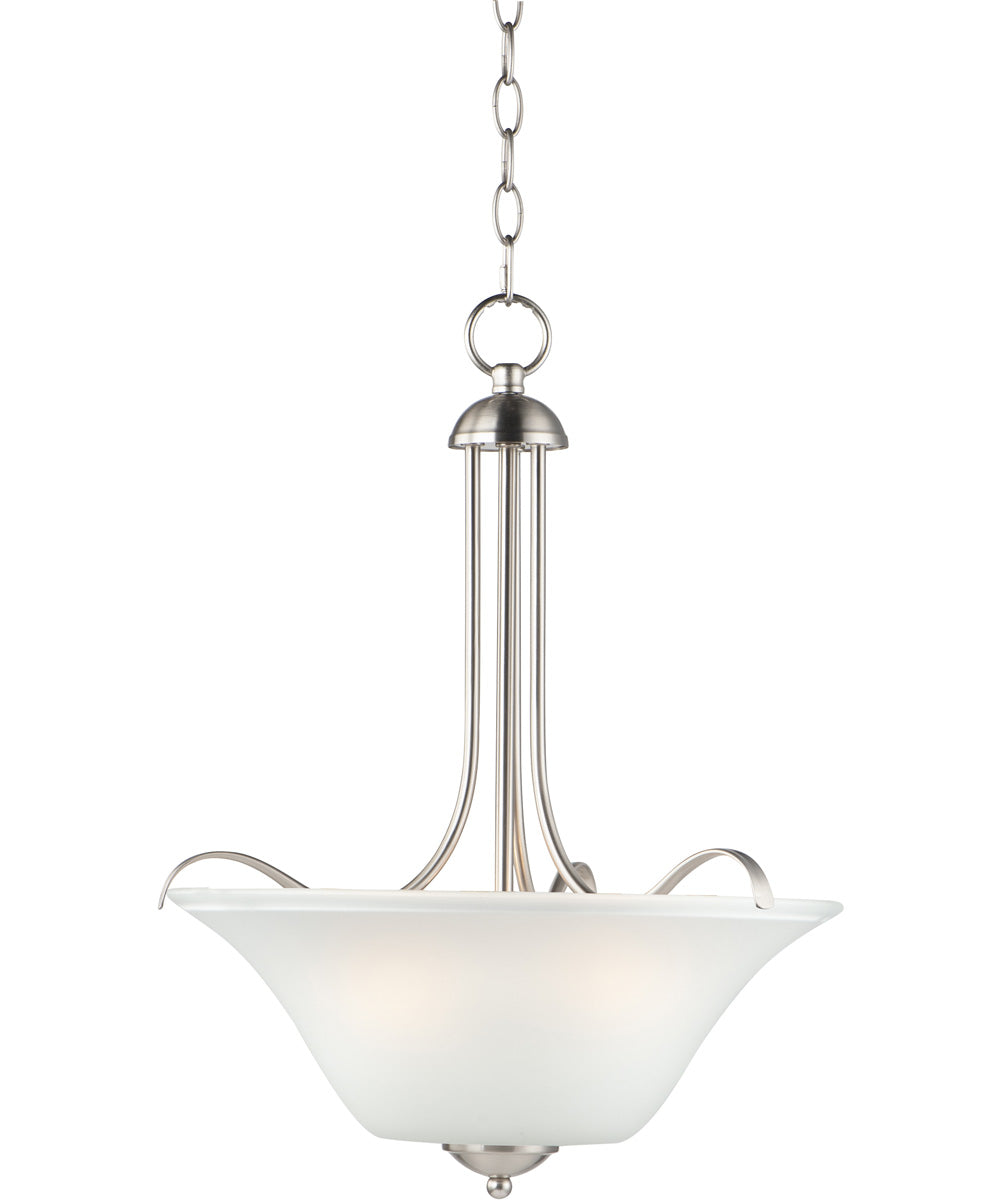 Vital 3-Light Pendant Satin Nickel