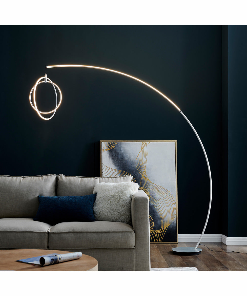 Monita Led Arch Lamp Silver