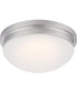 12"W Spector 1-Light LED Close-to-Ceiling Brushed Nickel