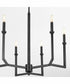 Merrick 6-light Chandelier Matte Black
