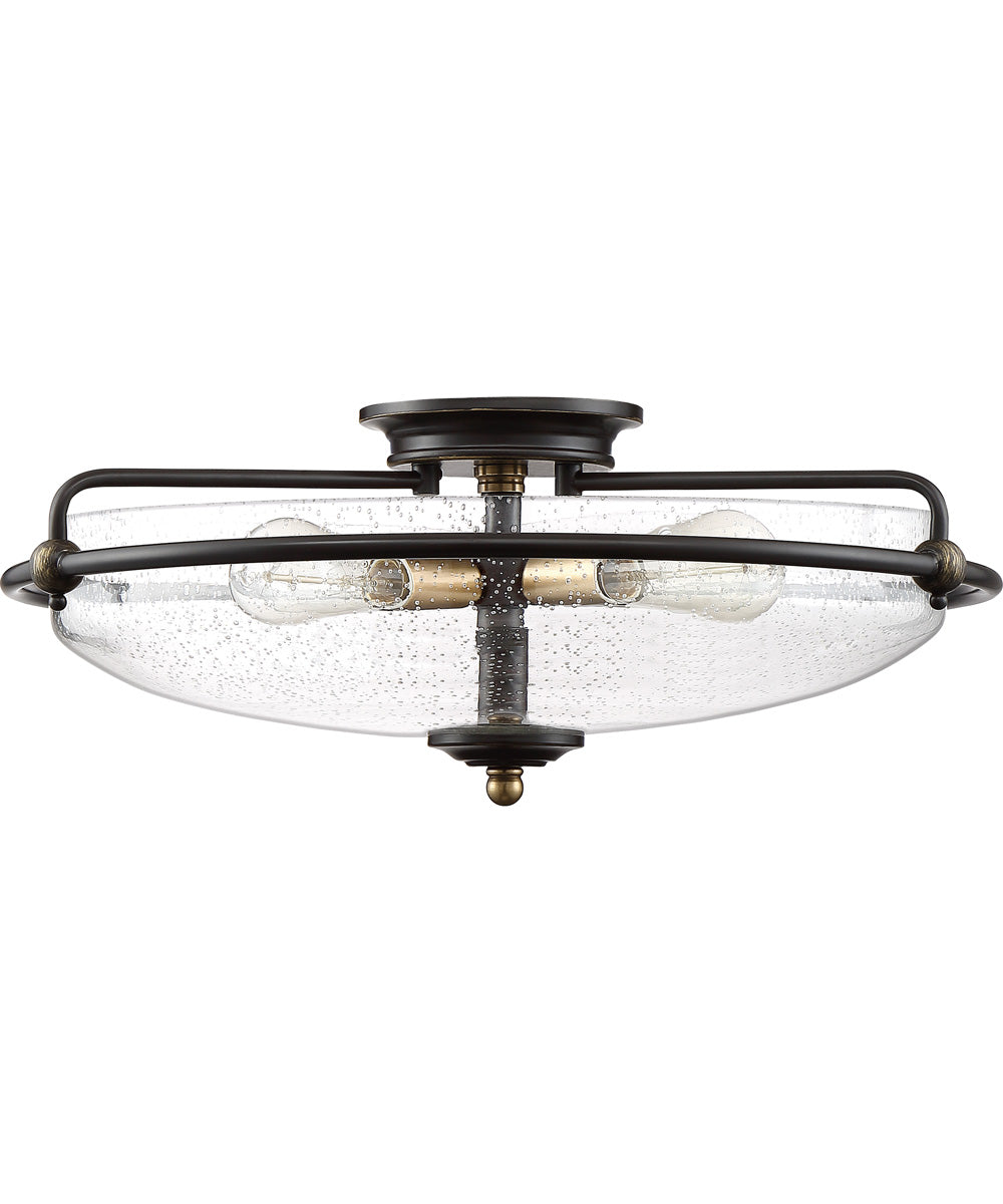 Griffin Extra Large 4-light Flush Mount Palladian Bronze
