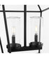 Odeon 2-light Pendant Matte Black