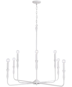 Paloma 8-Light Chandelier Textured White