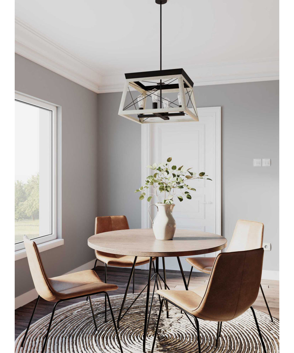 Briarwood 4-Light Coastal Chandelier Light Graphite