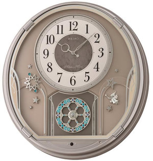 16"H Melodies in Motion Clock  with 18 Melodies