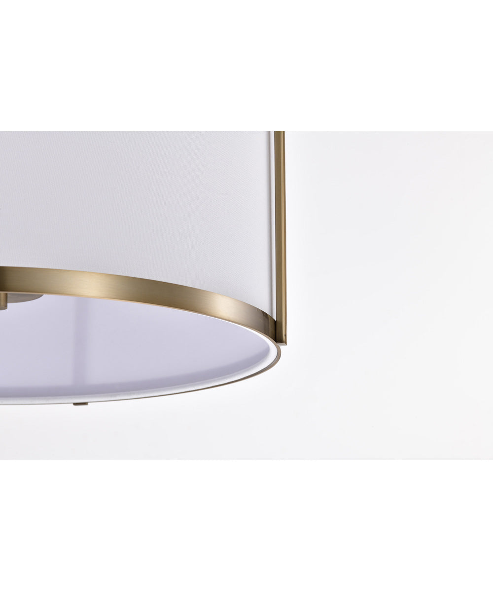 Easton 3-Light Pendant Burnished Brass