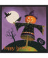 Framed Happy Haunting V by Lisa Audit Canvas Wall Art Print (22  W x 22  H), Sylvie Black Frame