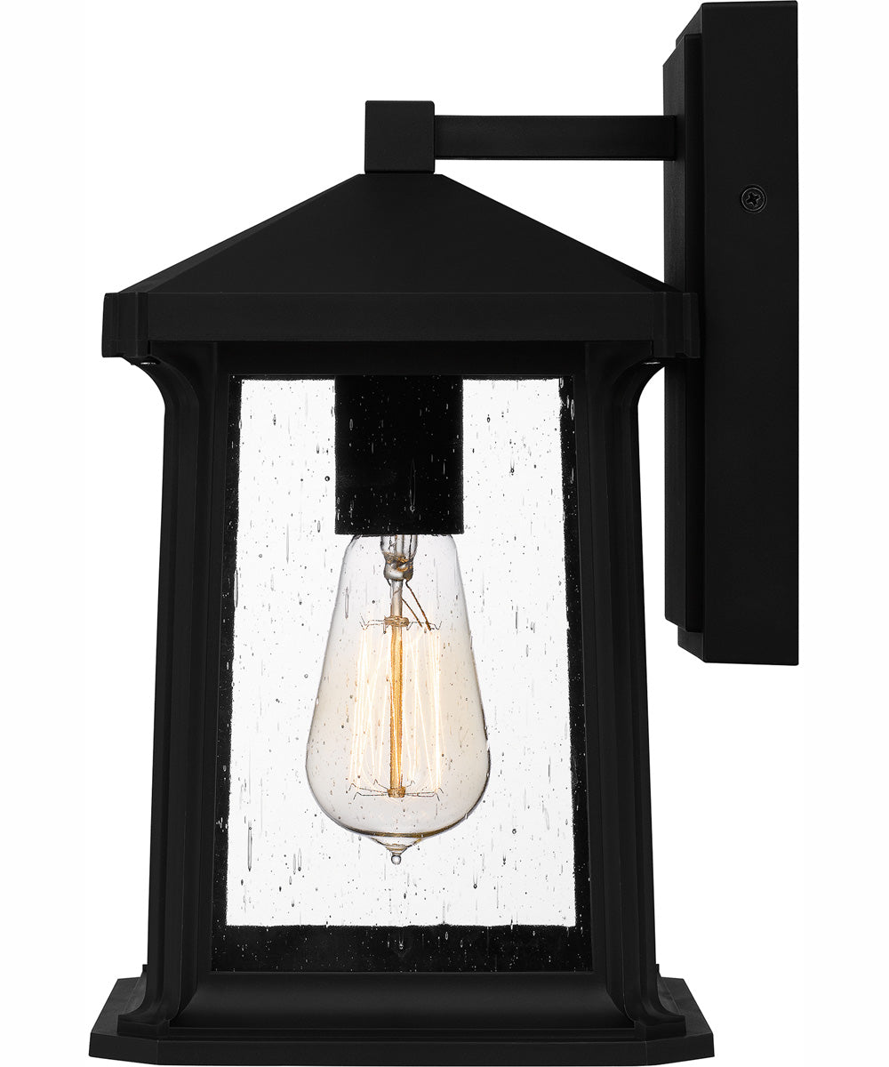Satterfield Medium 1-light Outdoor Wall Light  Coastal Armour Matte Black