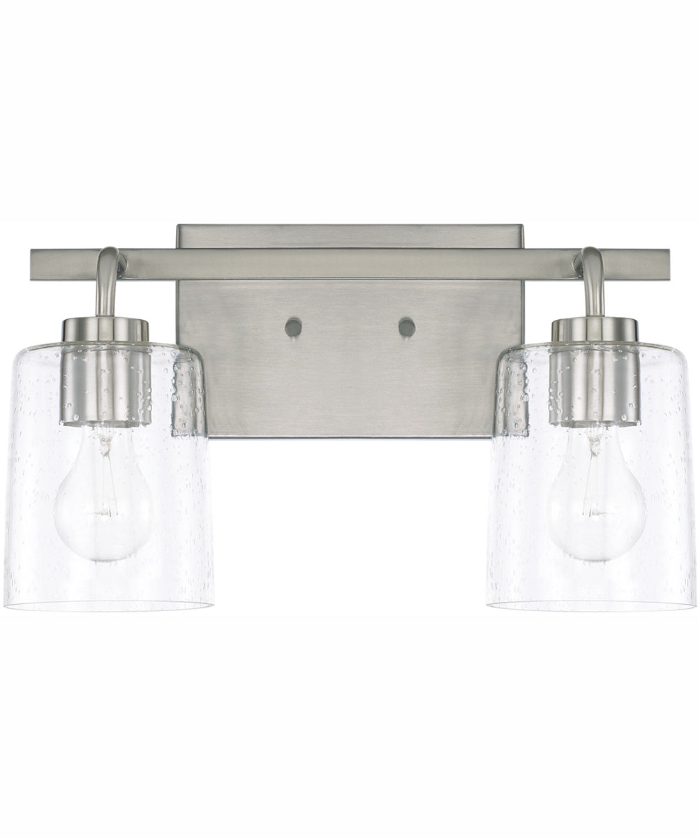 Greyson 2-Light Vanity Brushed Nickel