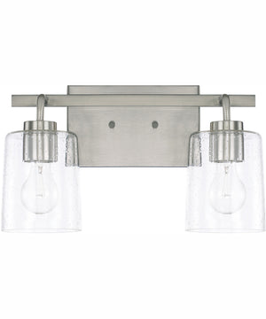 Greyson 2-Light Vanity Brushed Nickel